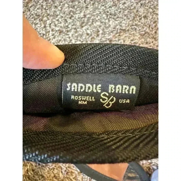 Saddle Barn Leather Cowhide Western Cowboy Boot Christmas Holiday Stocking - Picture 3 of 3